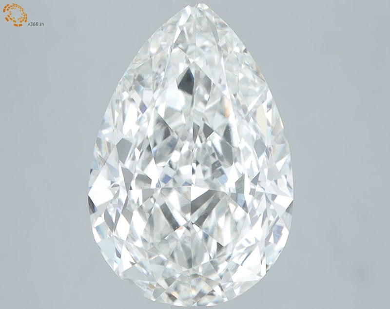 5.27 Carat G-VVS2 Pear Lab Diamond