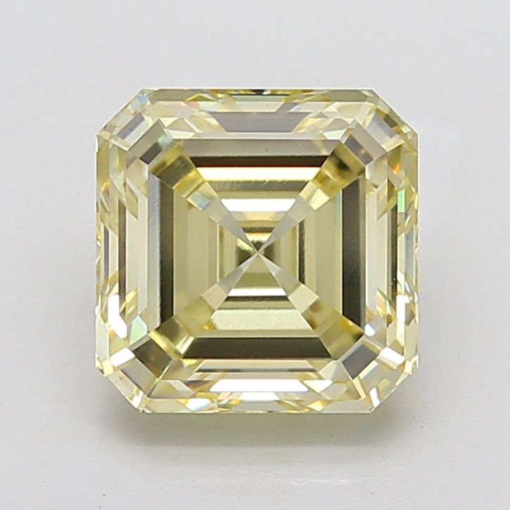 5.01 Carat Asscher Cut Fancy Yellow