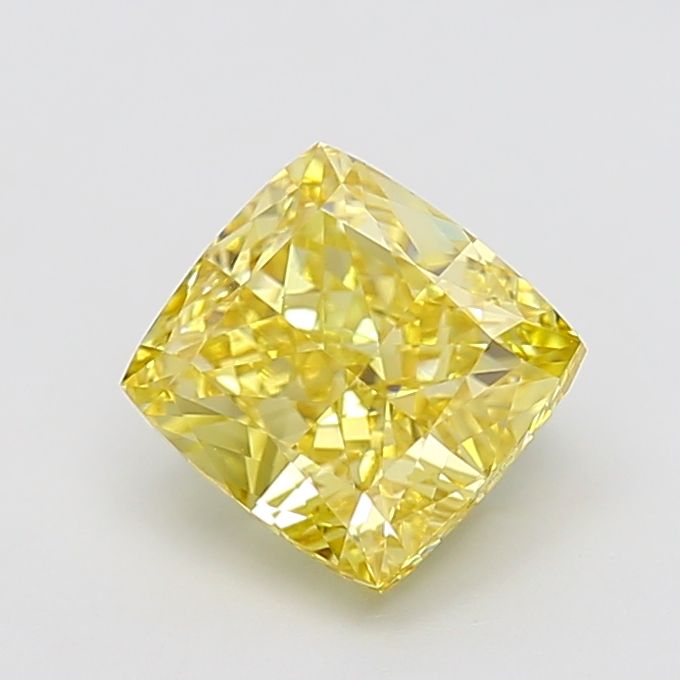 3.01 Carat Cushion Cut Fancy Yellow