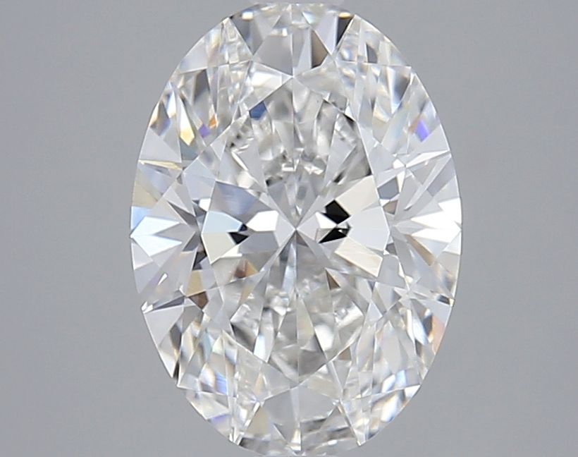 2.56 Carat F-VVS2 Oval Lab Diamond