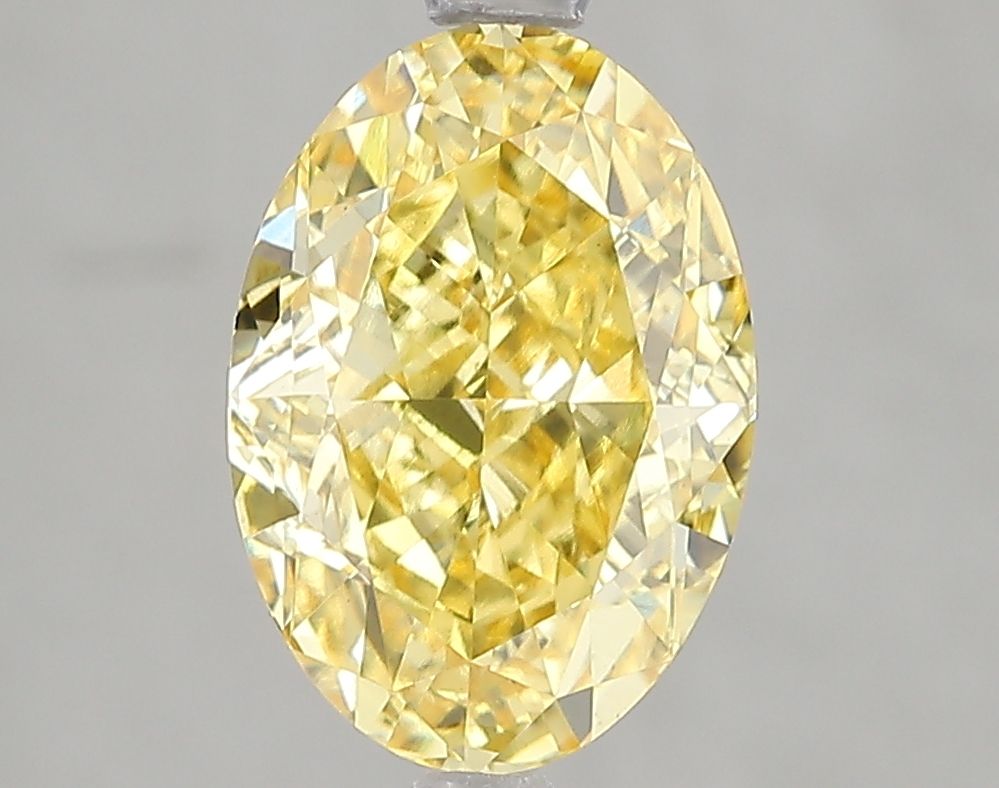 3.02 Carat Oval Cut Fancy Yellow