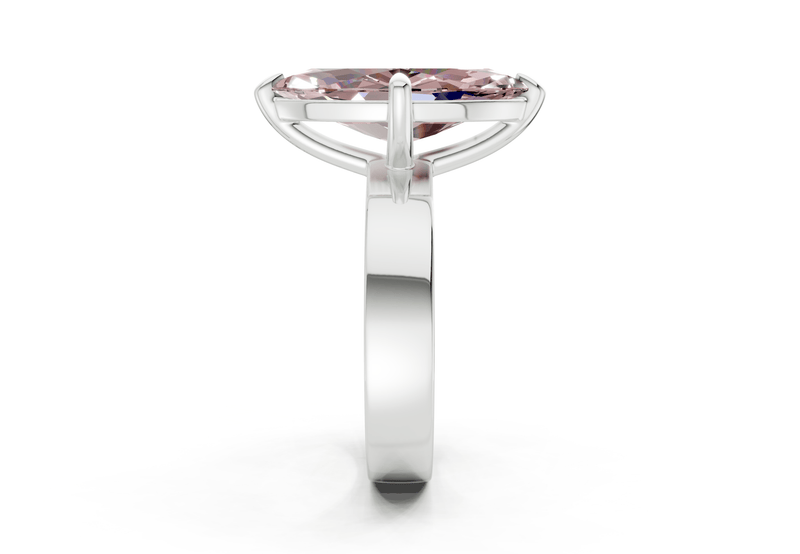 Cascade Pink Diamond Solitaire Marquise Cut 4mm Engagement Ring - Ring Premier