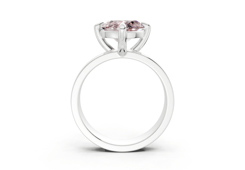 Cascade Pink Diamond Solitaire Marquise Cut 4mm Engagement Ring - Ring Premier