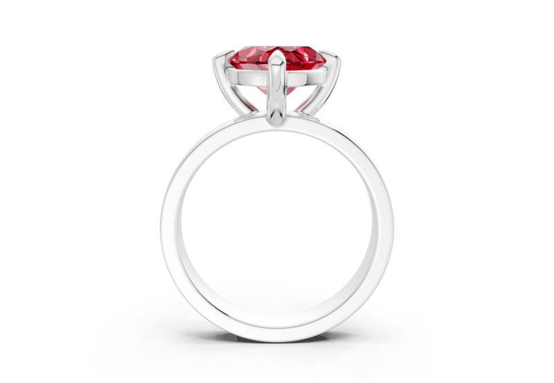 Cascade Ruby Gemstone Solitaire Marquise Cut 4mm Engagement Ring - Ring Premier