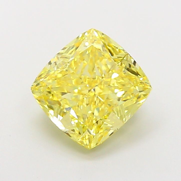 3.05 Carat Cushion Cut Fancy Yellow