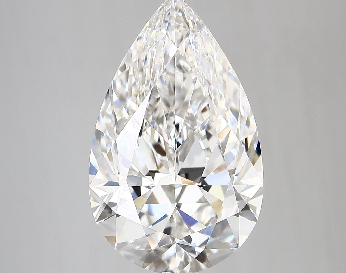 5.41 Carat D-VVS2 Pear Lab Diamond