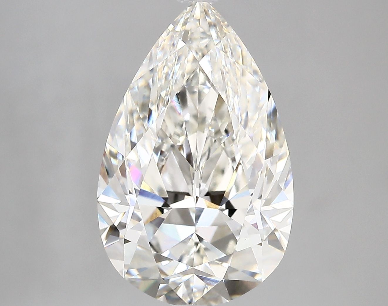 5.15 Carat G-VVS2 Pear Lab Diamond