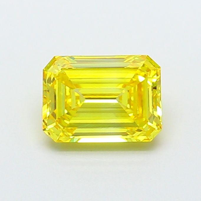 1.91 Carat Emerald Cut Fancy Yellow