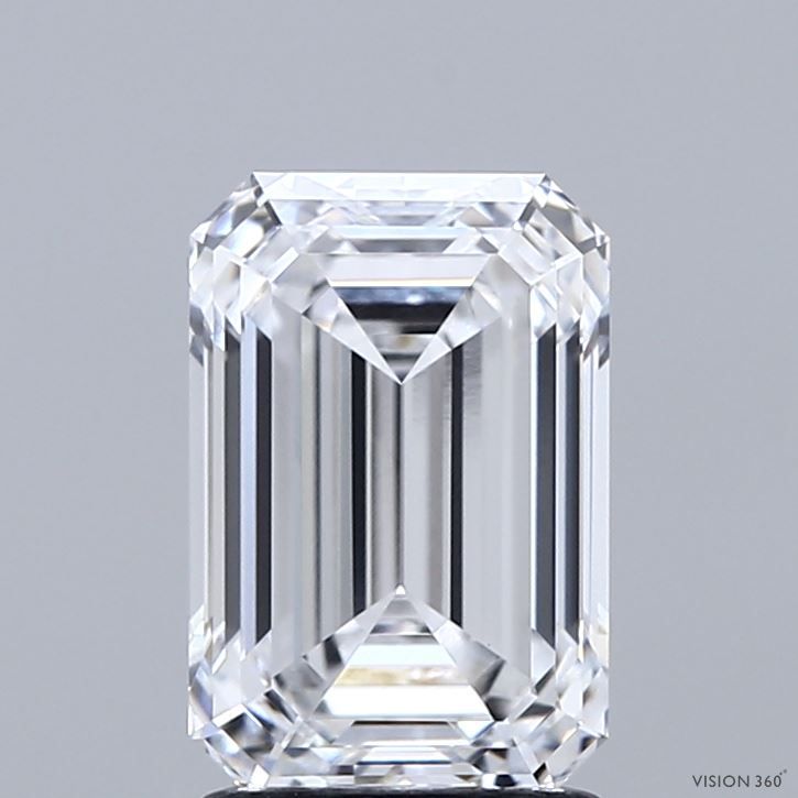 2.10 Carat D-VVS2 Emerald Lab Diamond