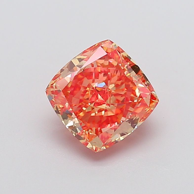 3.56 Carat Cushion Cut Fancy Orange