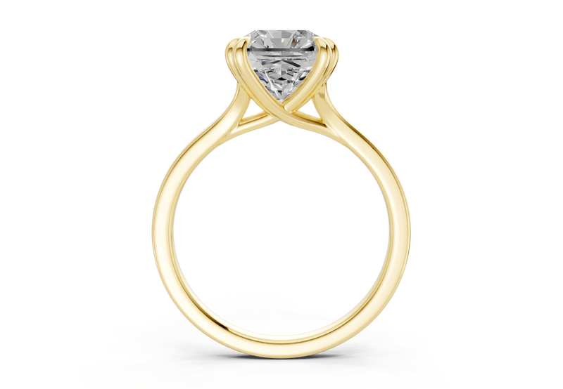 Dahlia Diamond Solitaire Radiant Squareuare Cut 1.8mm Engagement Ring