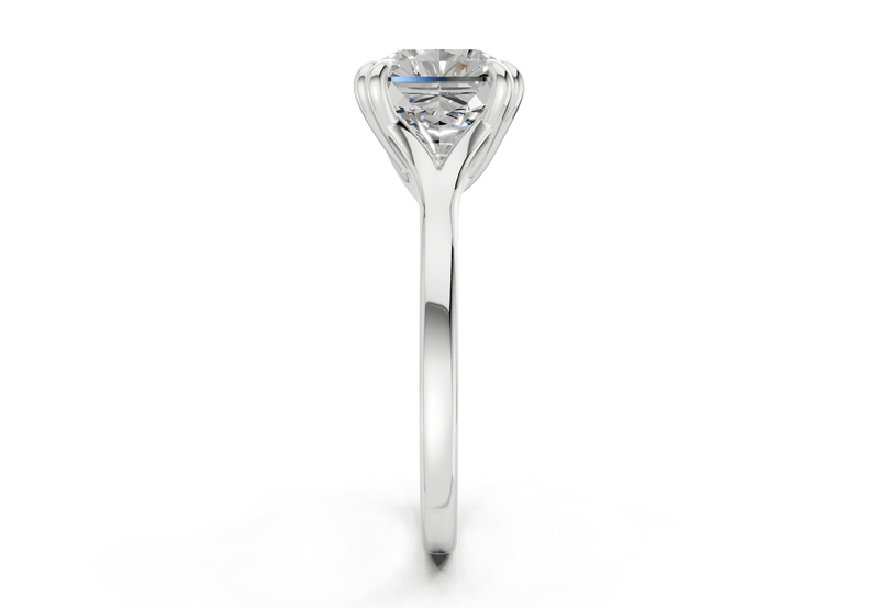 Dahlia Diamond Solitaire Radiant Squareuare Cut 1.8mm Engagement Ring - Ring Premier