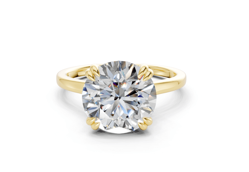 Dahlia Diamond Solitaire Round Cut 1.8mm Engagement Ring