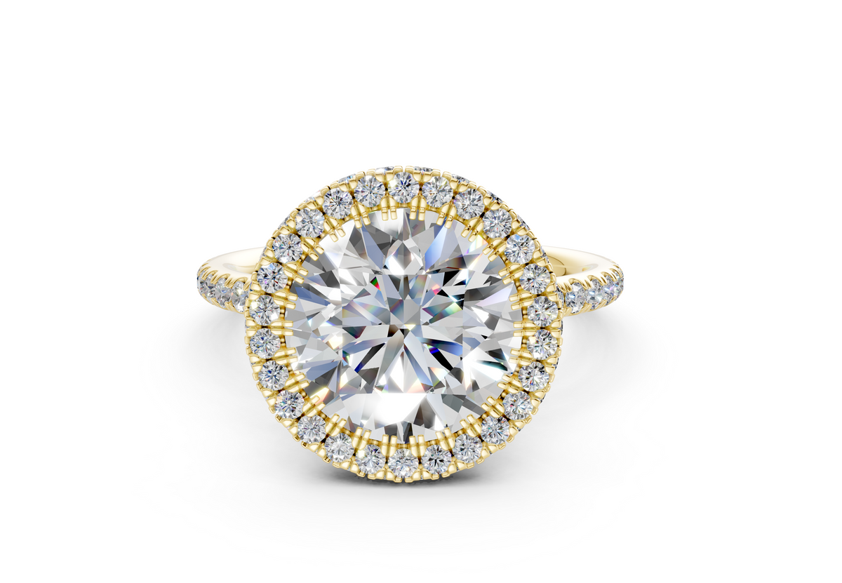 The Majestic Halo Engagement Ring