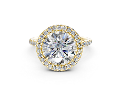 The Majestic Halo Engagement Ring
