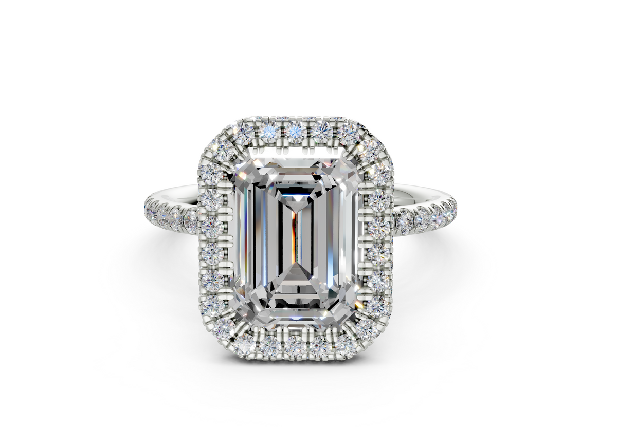 The Majestic Halo Engagement Ring