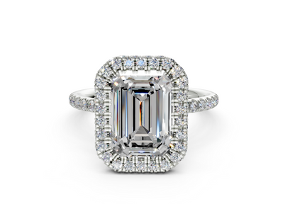 The Majestic Halo Engagement Ring
