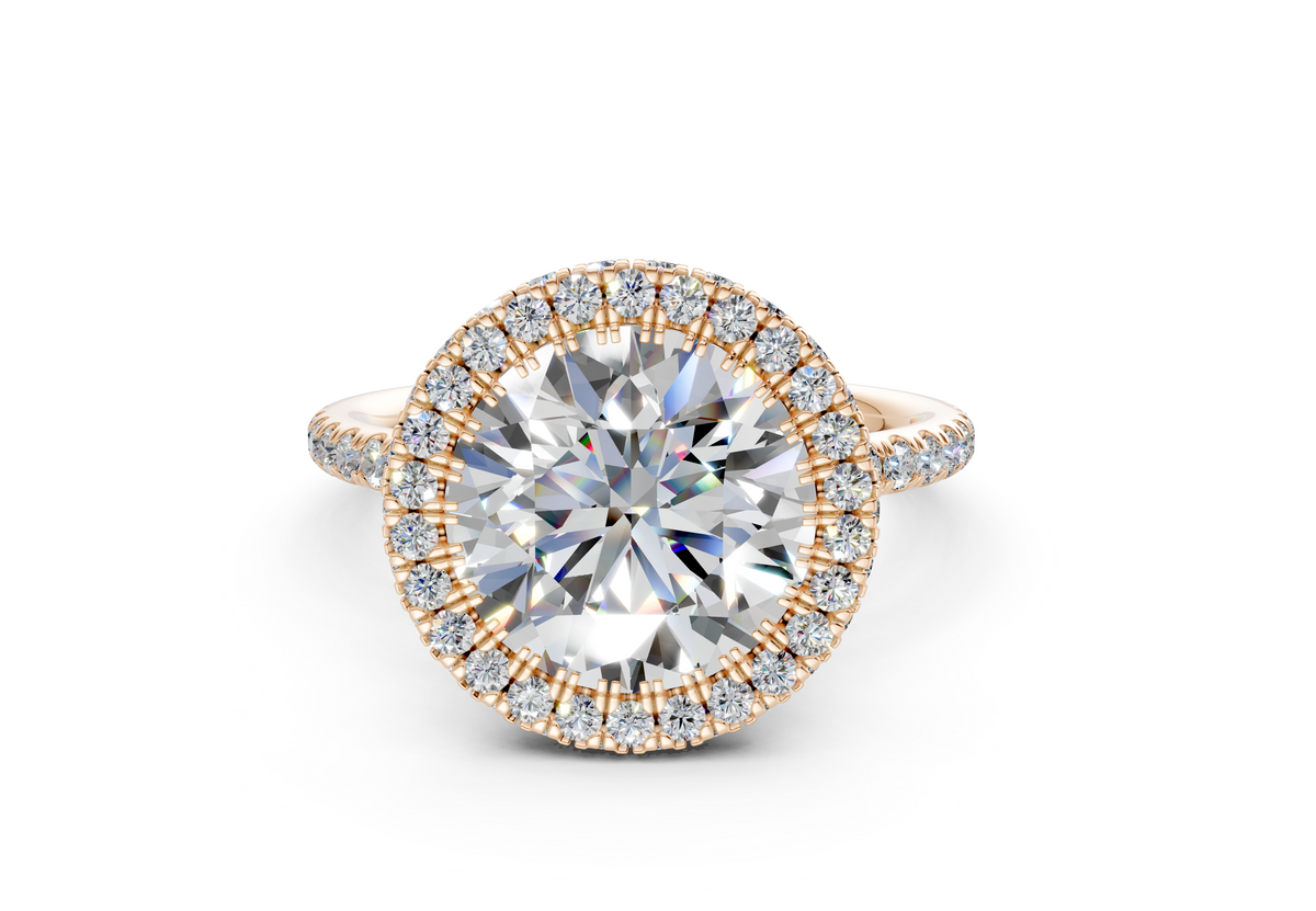 The Majestic Halo Engagement Ring