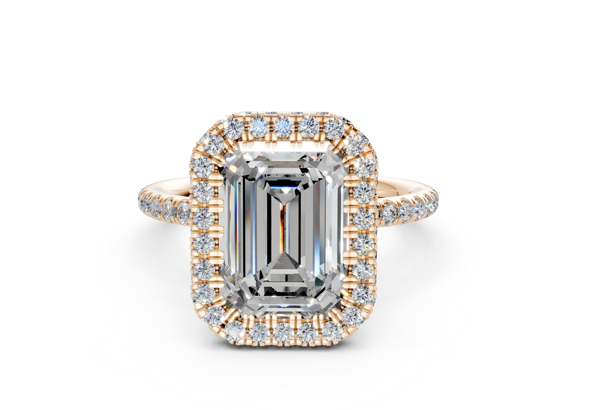 The Majestic Halo Engagement Ring