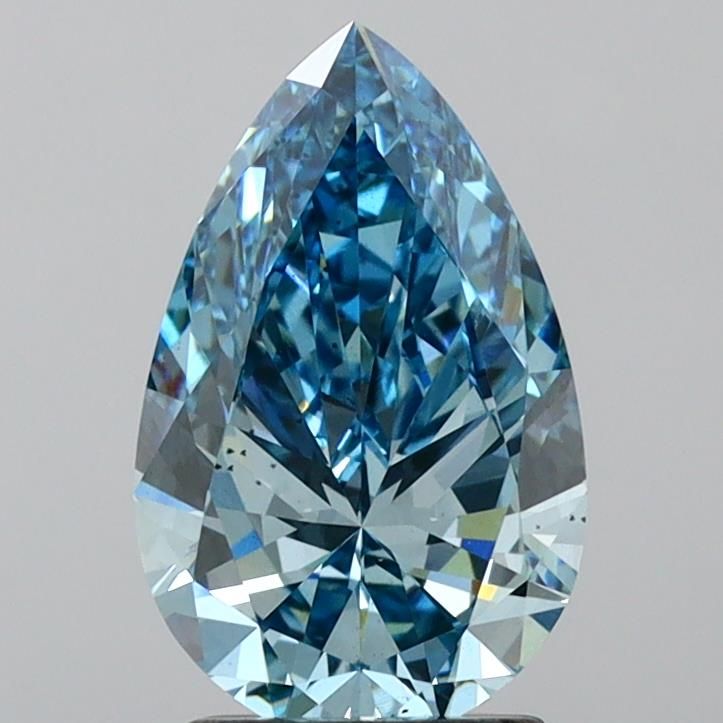 2.2 Carat Pear Cut Fancy Blue