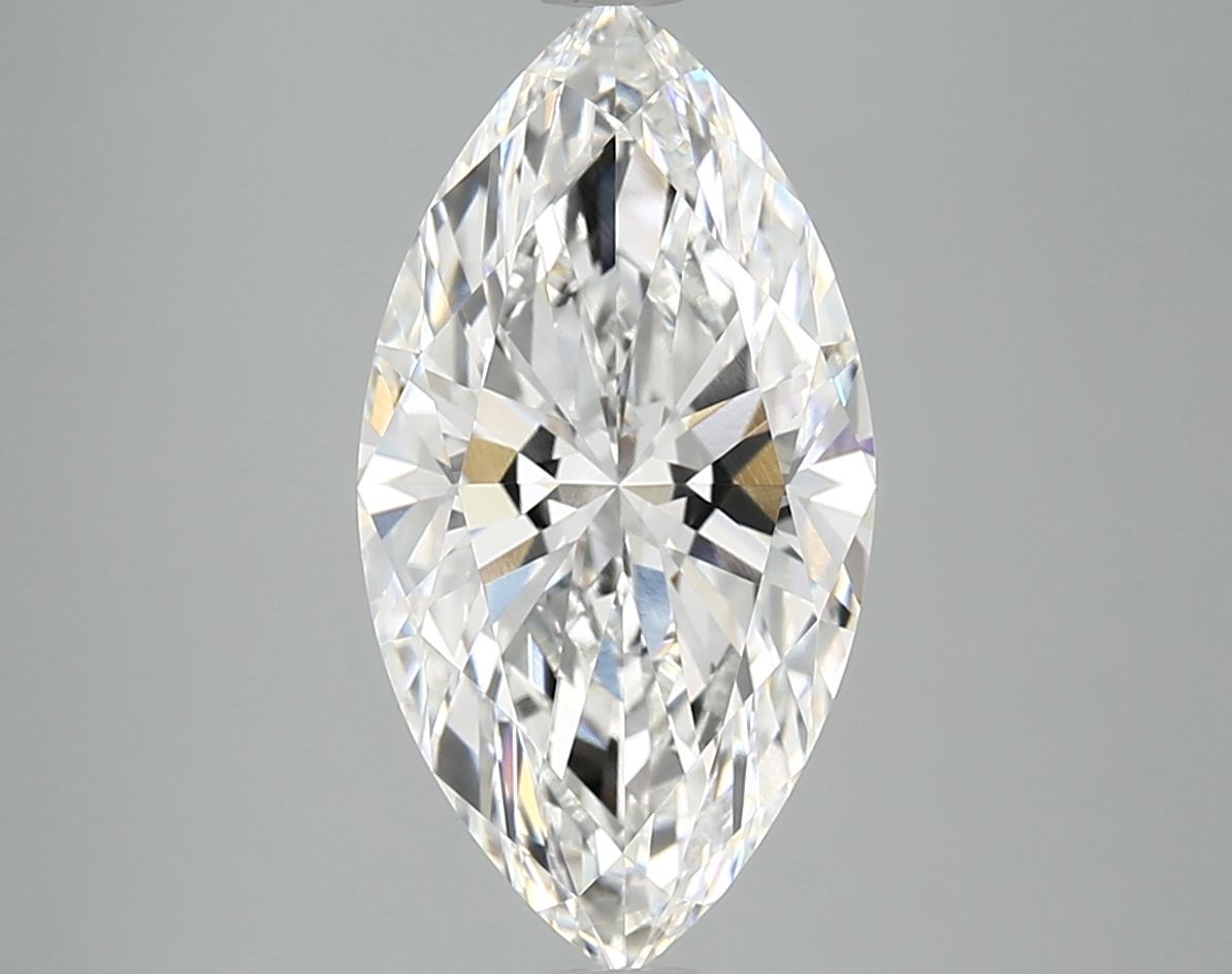 3.82 Carat F-VVS2 Marquise Lab Diamond