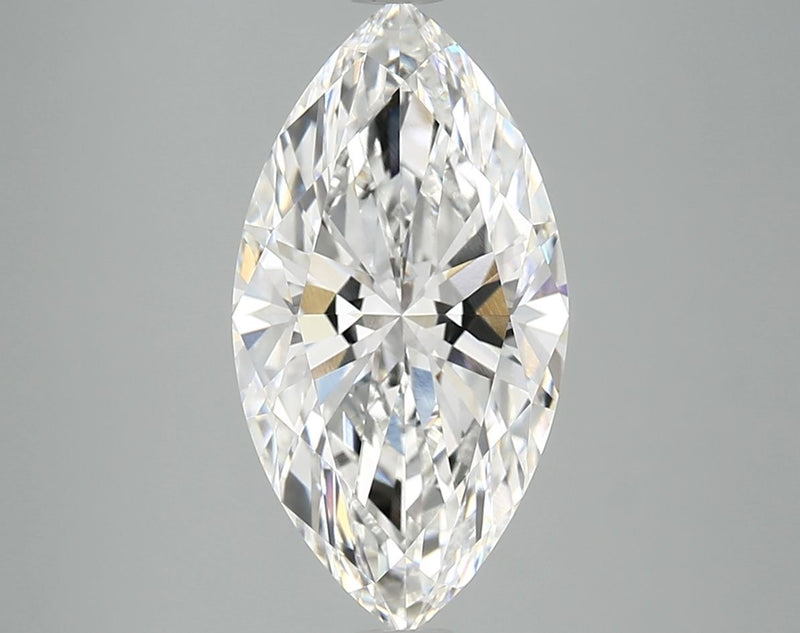 3.82 Carat F-VVS2 Marquise Lab Diamond