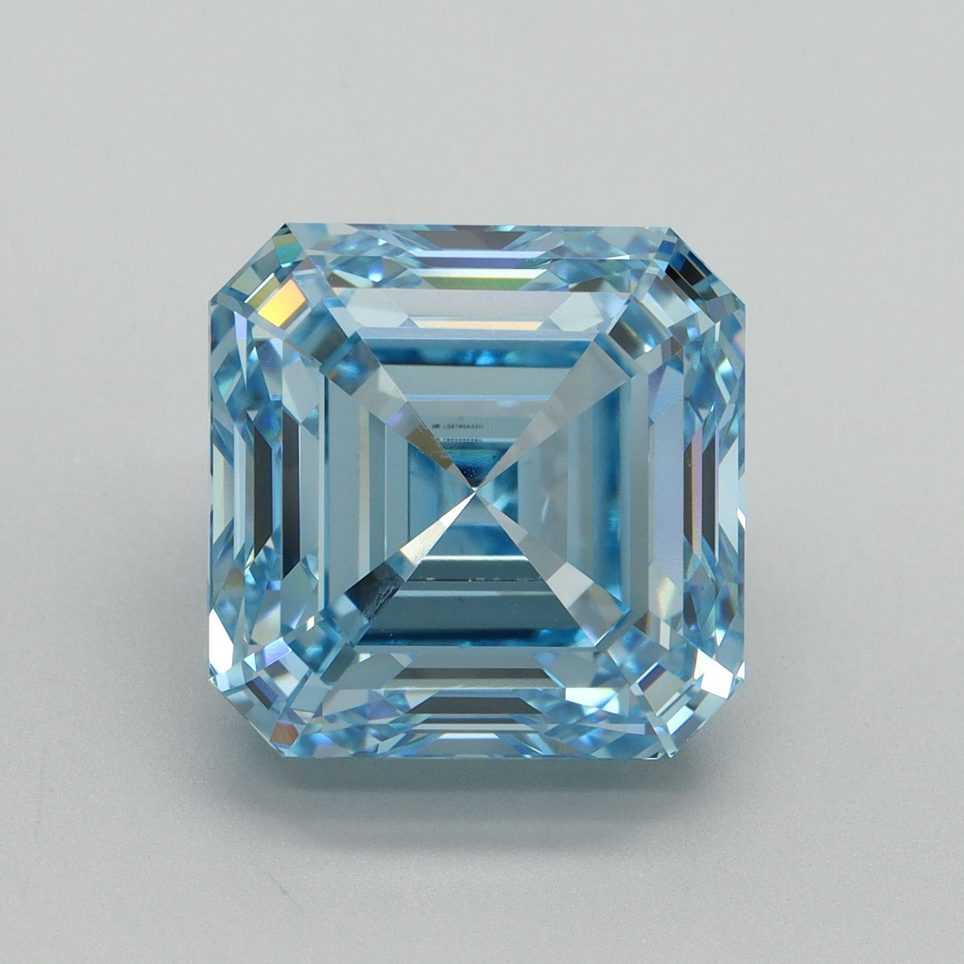 10.53 Carat Asscher Cut Fancy Blue