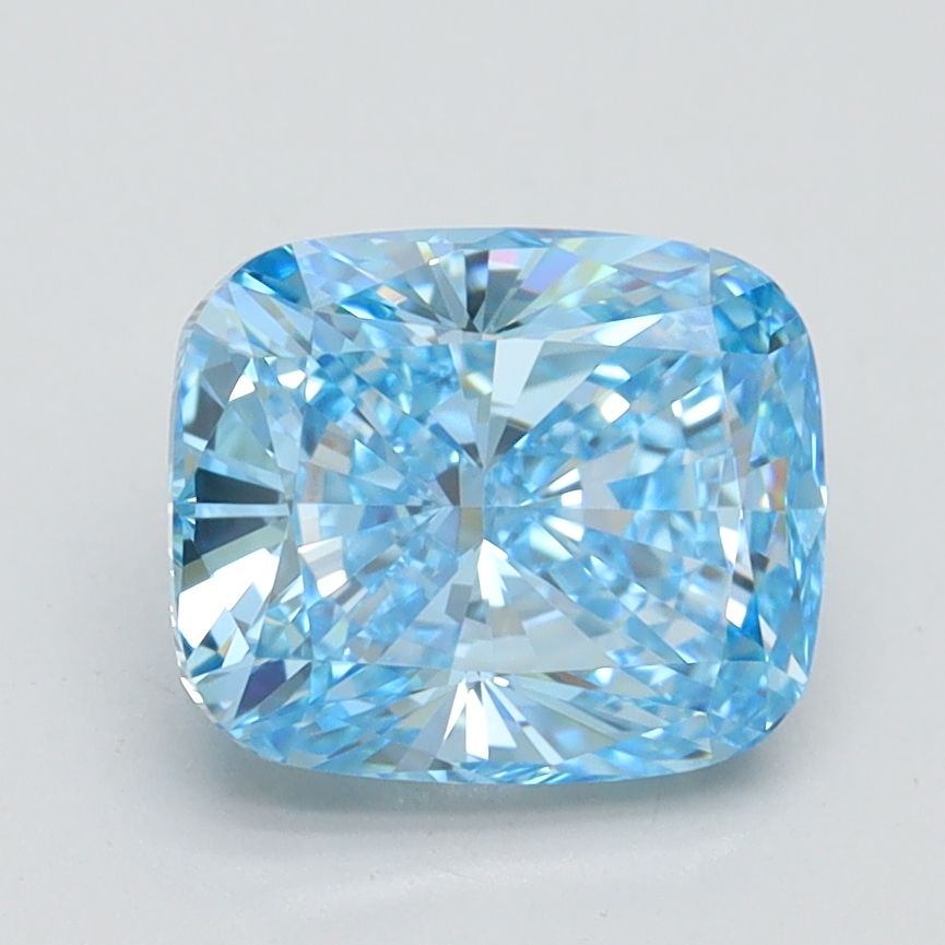 2.09 Carat Cushion Cut Fancy Blue