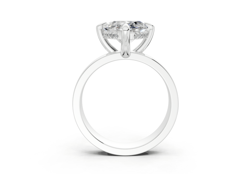 Echo Diamond Solitaire Marquise Cut 4mm Engagement Ring - Ring Premier