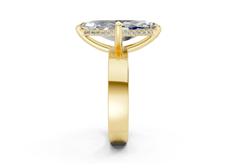 Echo Diamond Solitaire Marquise Cut 4mm Engagement Ring - Ring Premier