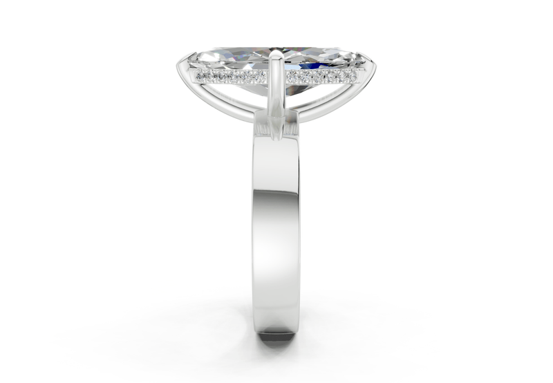 Echo Diamond Solitaire Marquise Cut 4mm Engagement Ring - Ring Premier