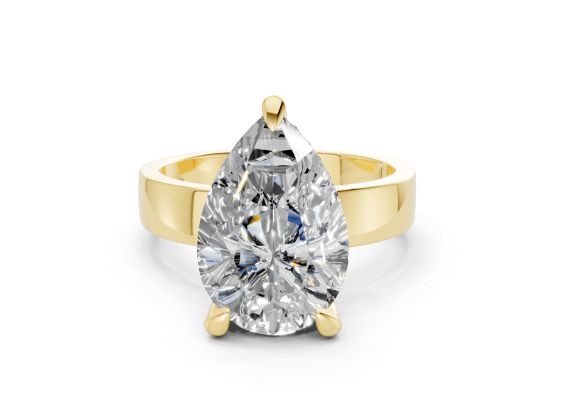 Echo Diamond Solitaire Pear Cut 4mm Engagement Ring