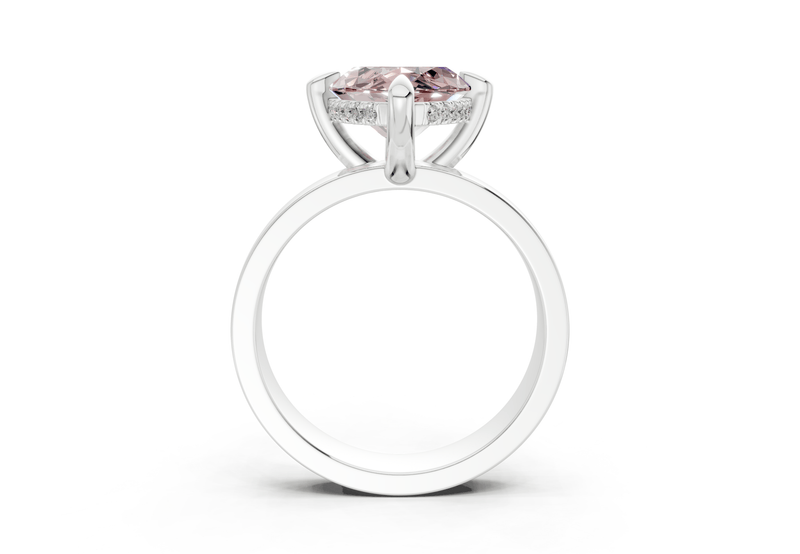 Echo Pink Diamond Solitaire Marquise Cut 4mm Engagement Ring - Ring Premier
