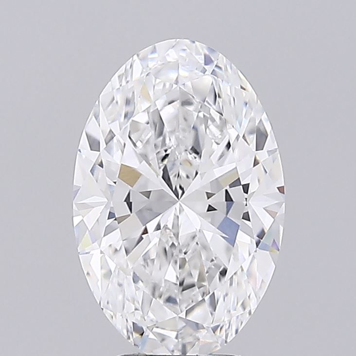 3 Carat D-VVS2 Oval Lab Diamond