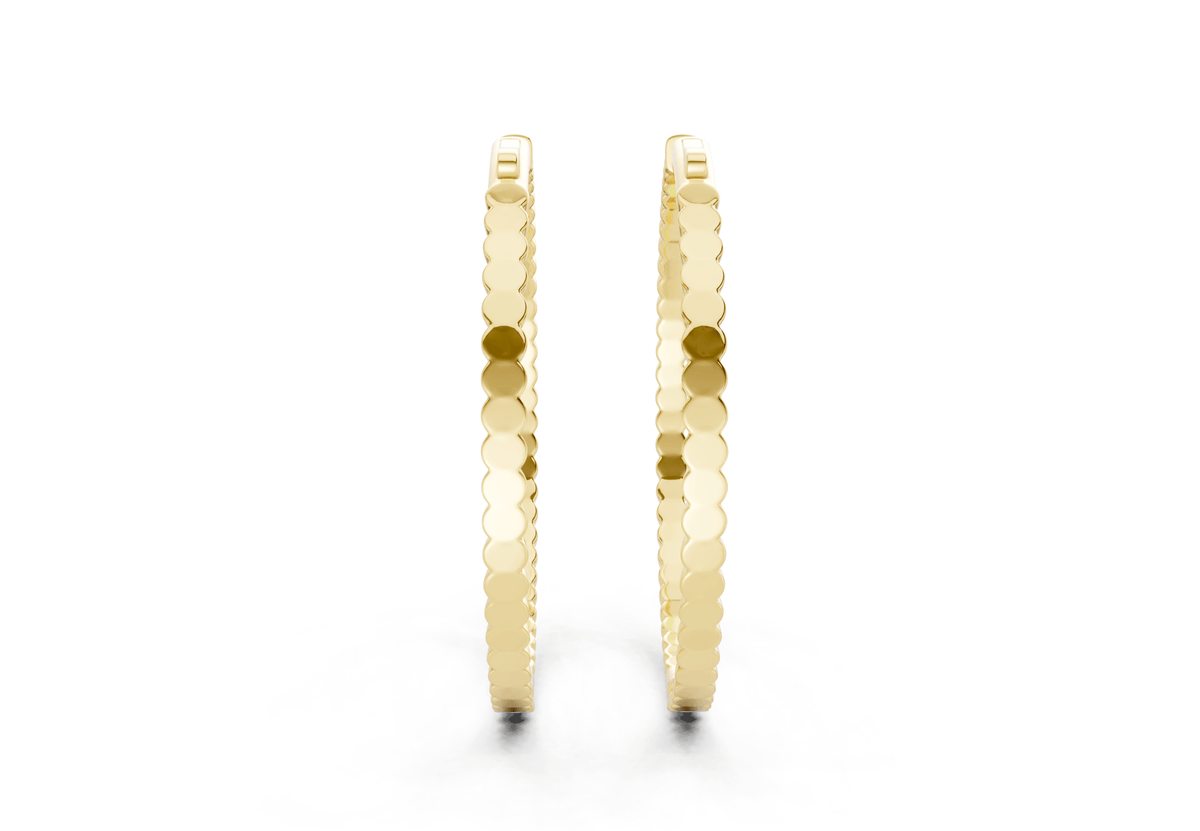 Elegant Inside-Out Diamond Hoop
