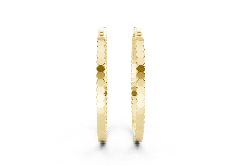 Elegant Inside - Out Diamond Hoop - Ring Premier