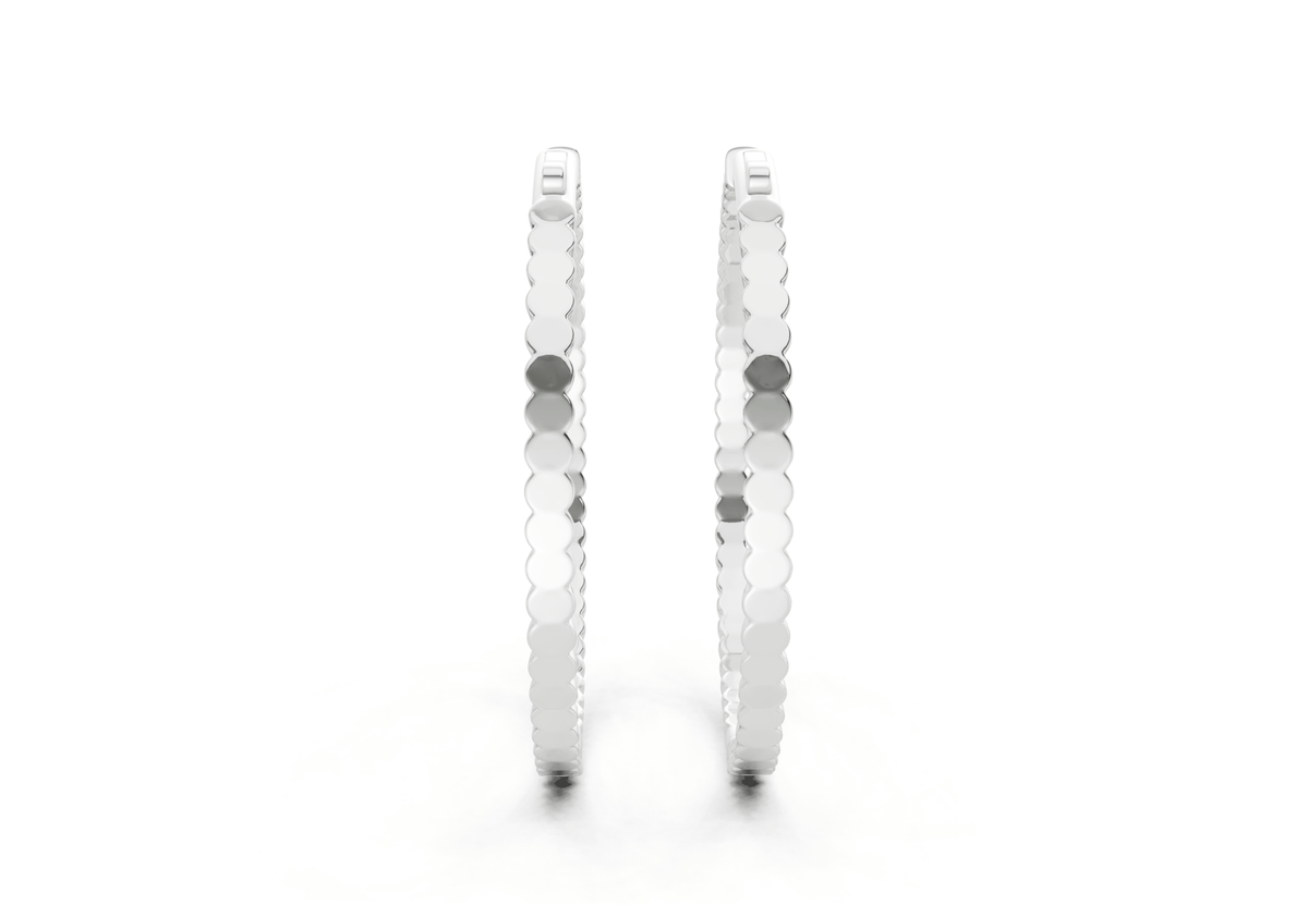 Elegant Inside-Out Diamond Hoop