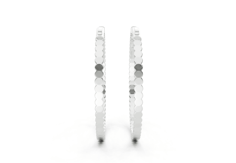 Elegant Inside - Out Diamond Hoop - Ring Premier