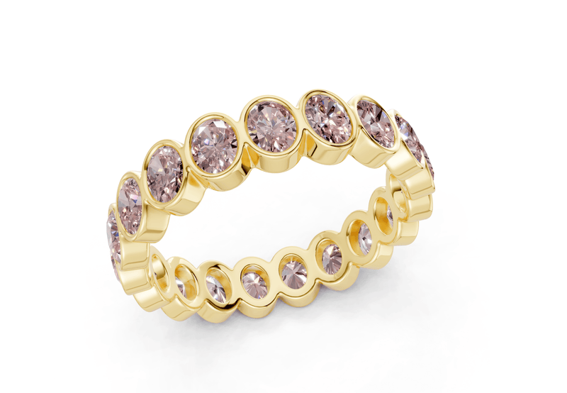 Elysees Oval Cut Pink Diamond Eternity Band 4½ Carat Total Wt. - Ring Premier