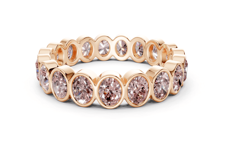 Elysees Oval Cut Pink Diamond Eternity Band 4½ Carat Total Wt. - Ring Premier