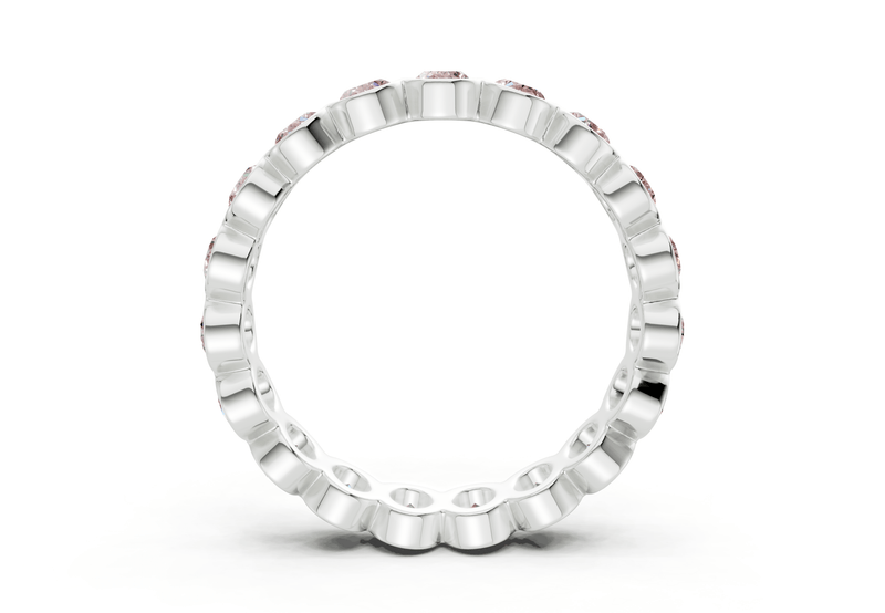 Elysees Oval Cut Pink Diamond Eternity Band 5 Carat Total Wt. - Ring Premier