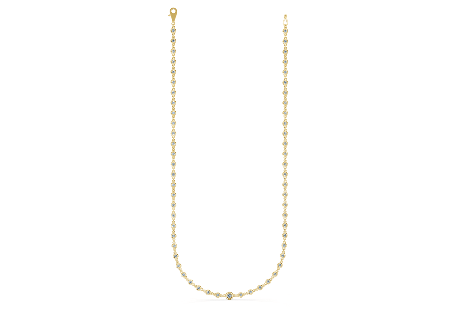 Eternal Blue Diamond Stationed Necklace 2 Carat Total Wt. - Ring Premier