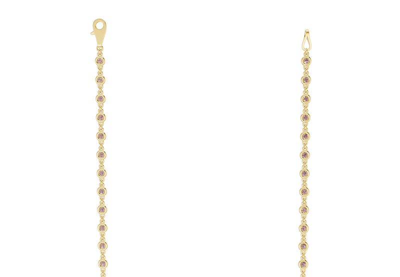 Eternal Pink Diamond Stationed Necklace 2 Carat Total Wt. - Ring Premier