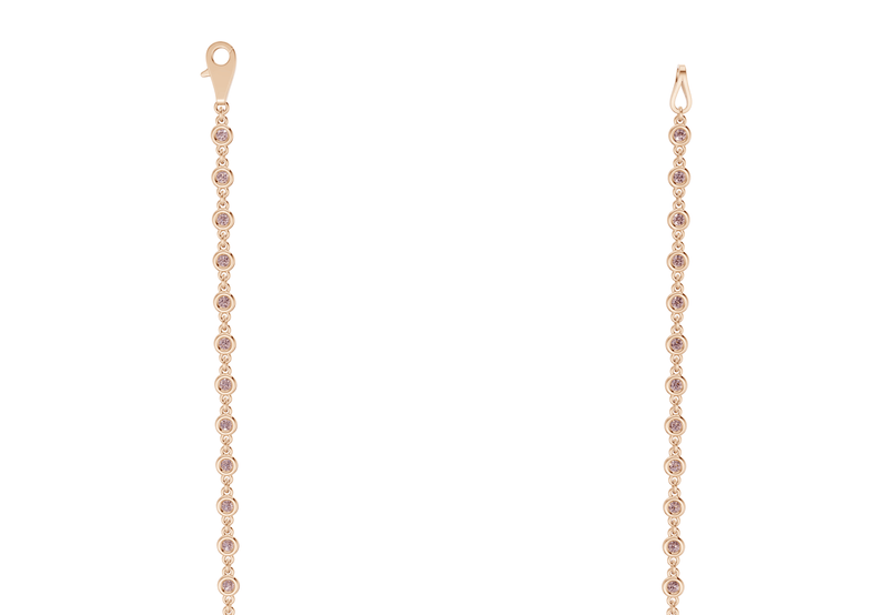 Eternal Pink Diamond Stationed Necklace 2 Carat Total Wt. - Ring Premier
