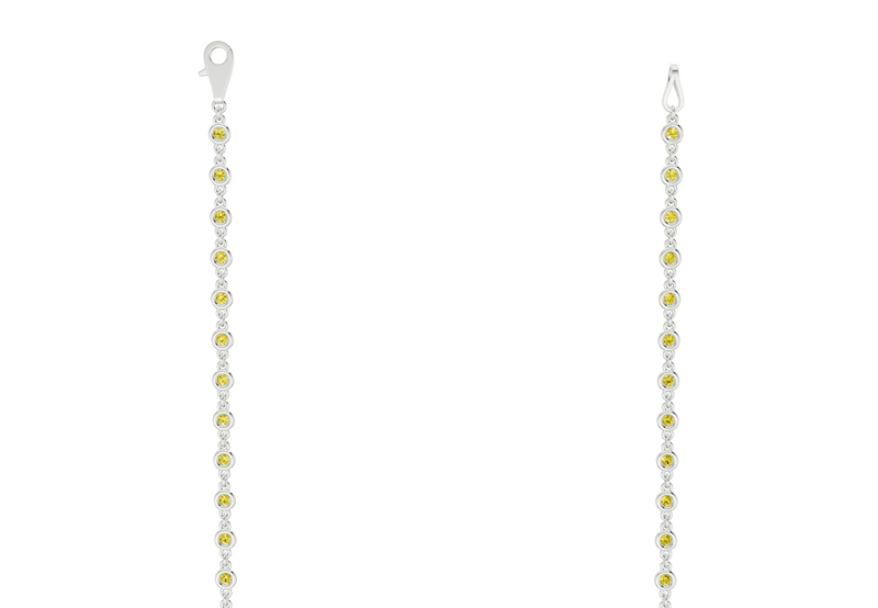 Eternal Yellow Diamond Stationed Necklace 2 Carat Total Wt. - Ring Premier