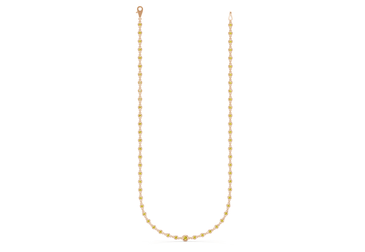 Eternal Yellow Diamond Stationed Necklace 2 Carat Total Wt.