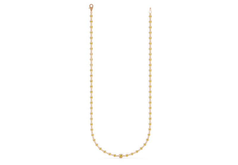 Eternal Yellow Diamond Stationed Necklace 2 Carat Total Wt. - Ring Premier