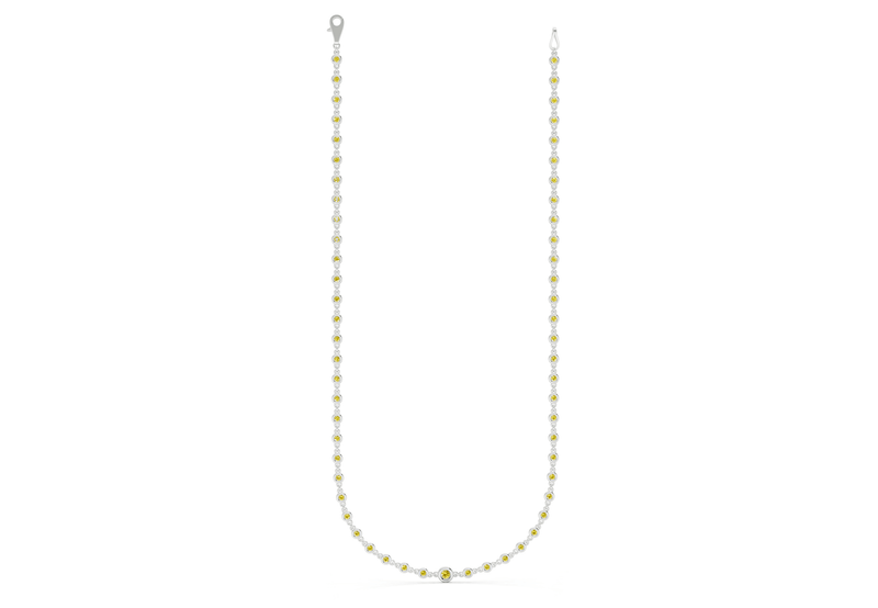 Eternal Yellow Diamond Stationed Necklace 2 Carat Total Wt. - Ring Premier