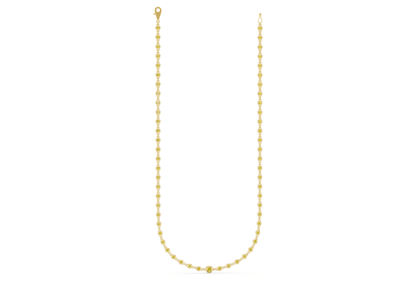Eternal Yellow Diamond Stationed Necklace 2 Carat Total Wt. - Ring Premier