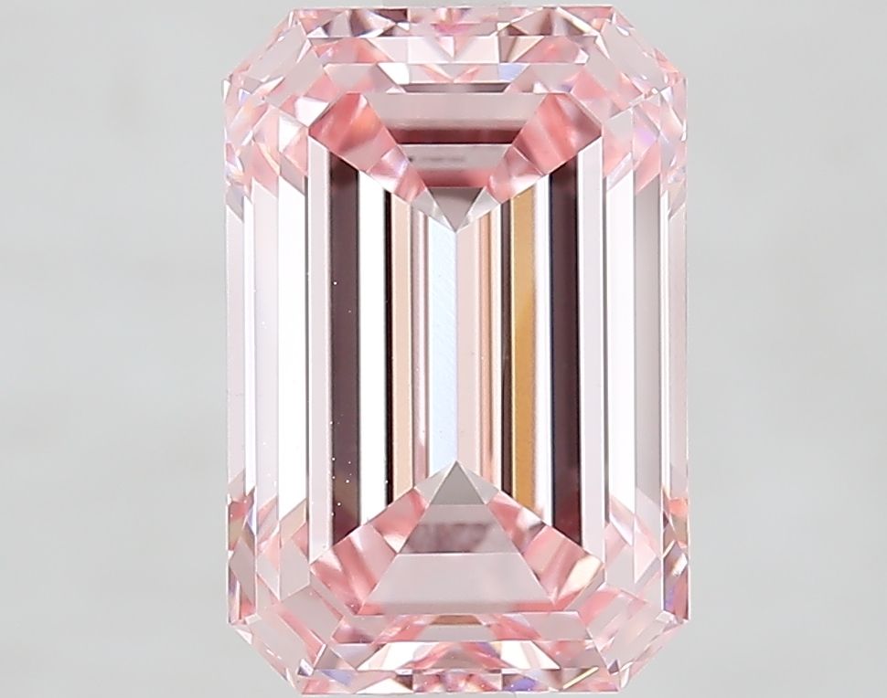 4.10 Carat Emerald Cut Fancy Pink